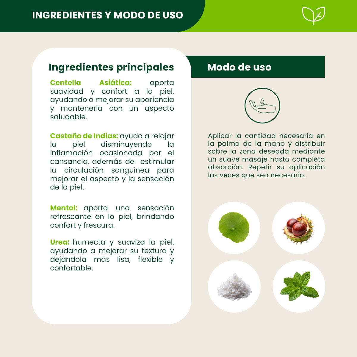 Crema Corporal Piernas Cansadas - Shanatural's