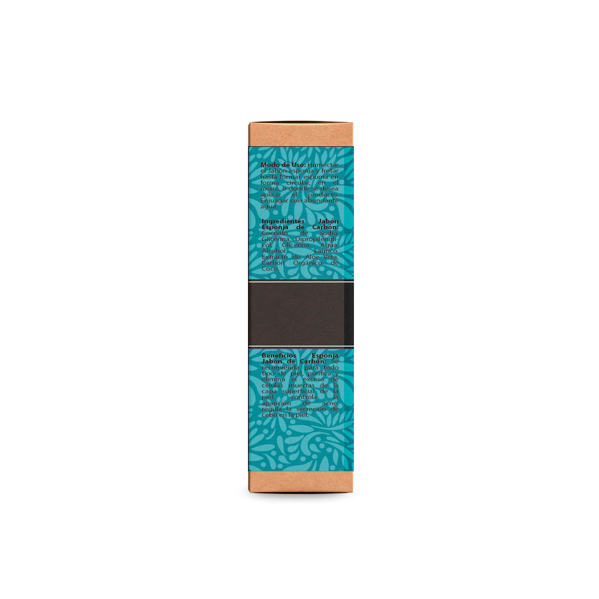 Jabón Artesanal con Esponja Carbón Activado de Coco 100g