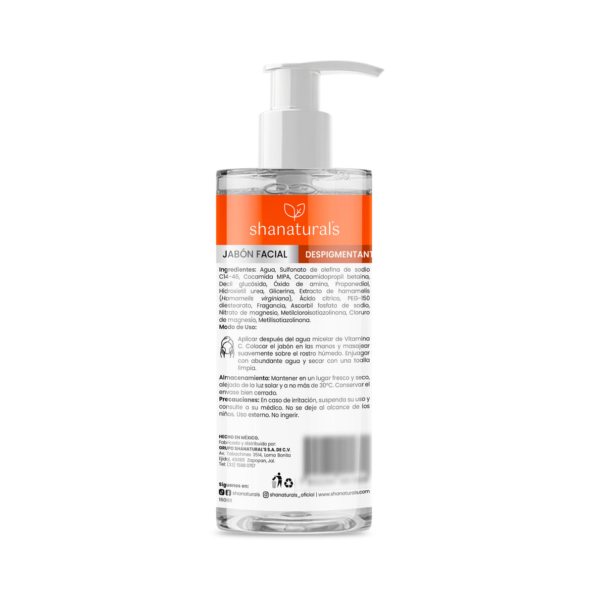 Jabón Facial Despigmentante Vitamina C 250 ml