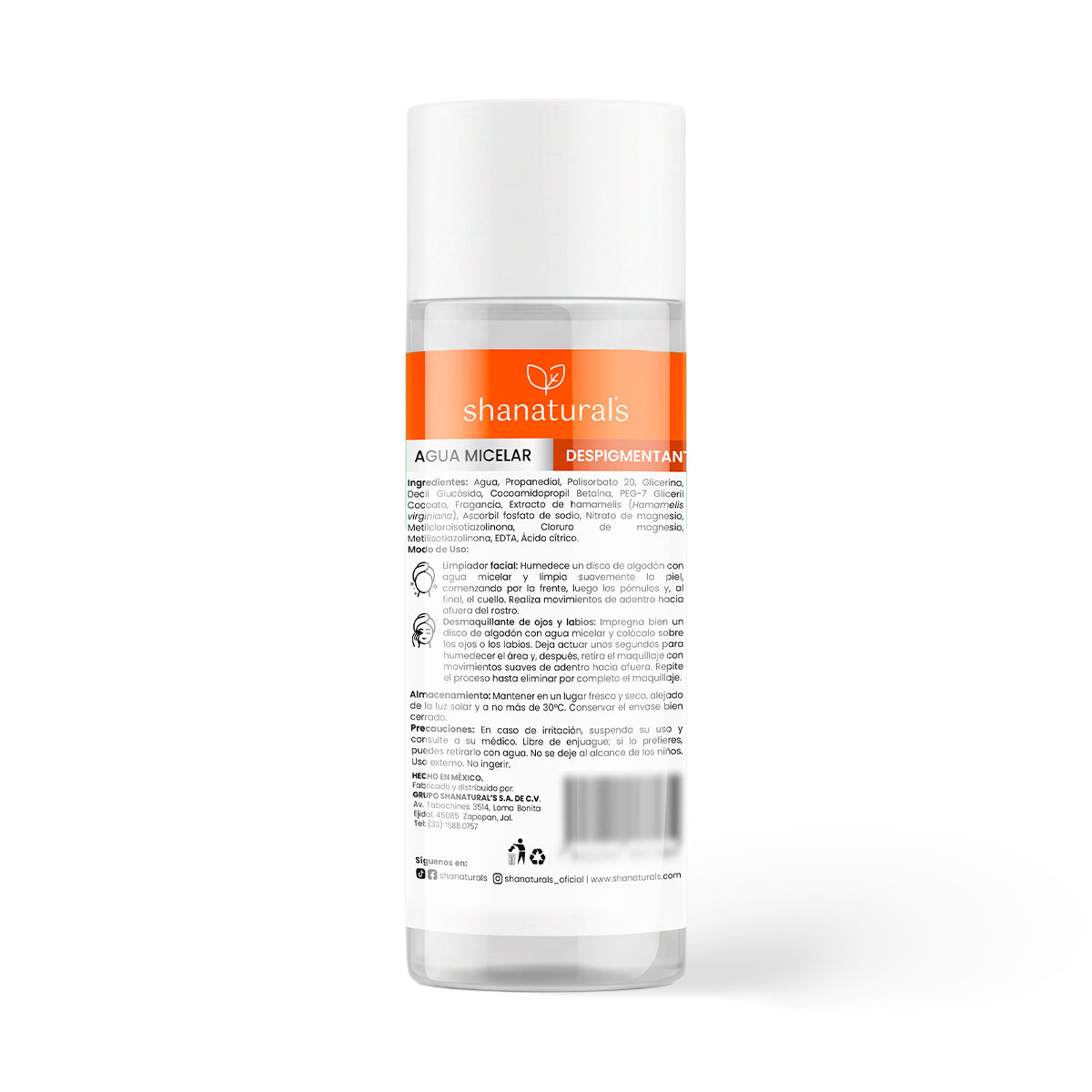 Agua Micelar Despigmentante - Shanatural's