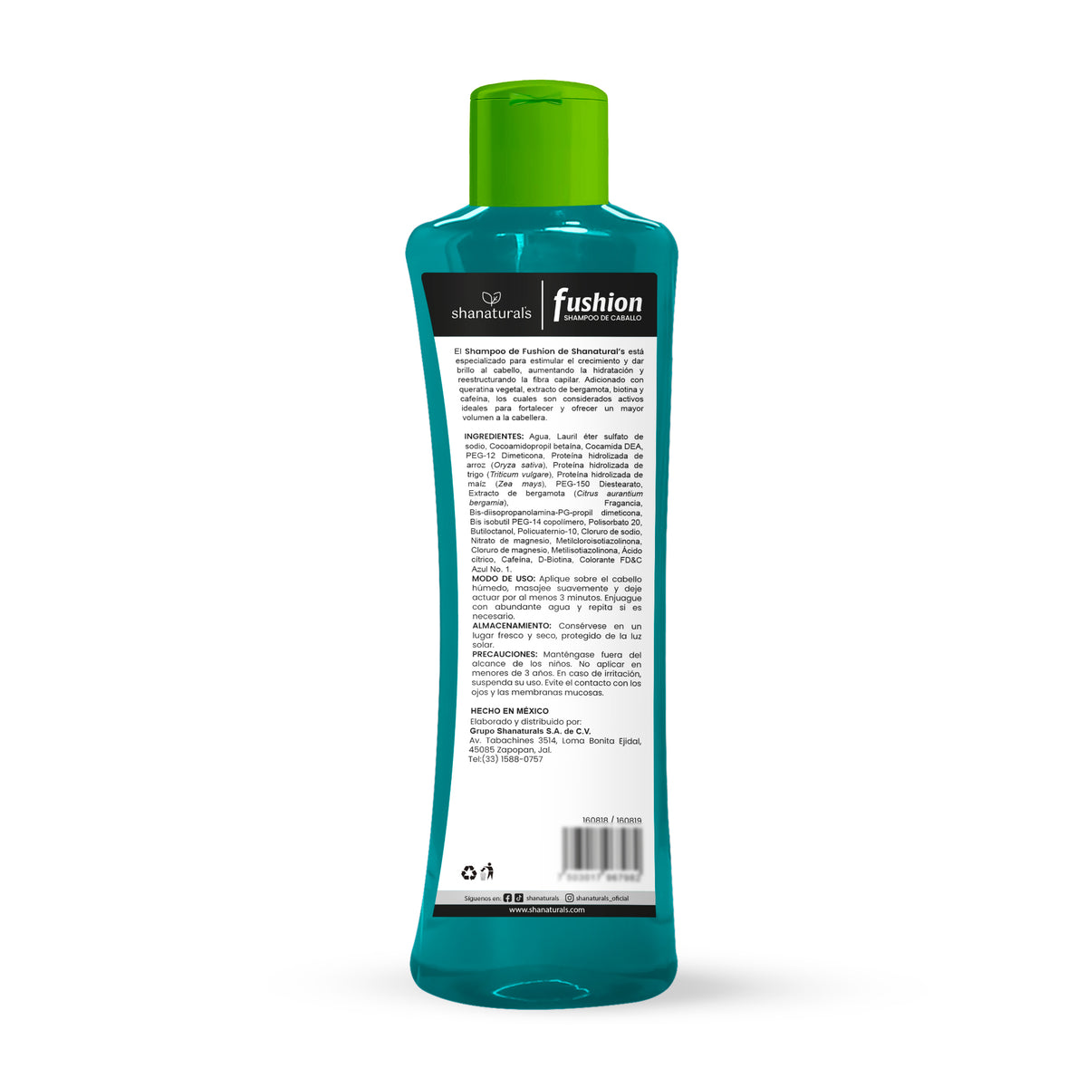 Shampoo de Caballo Fushion Bergamota 500 ml