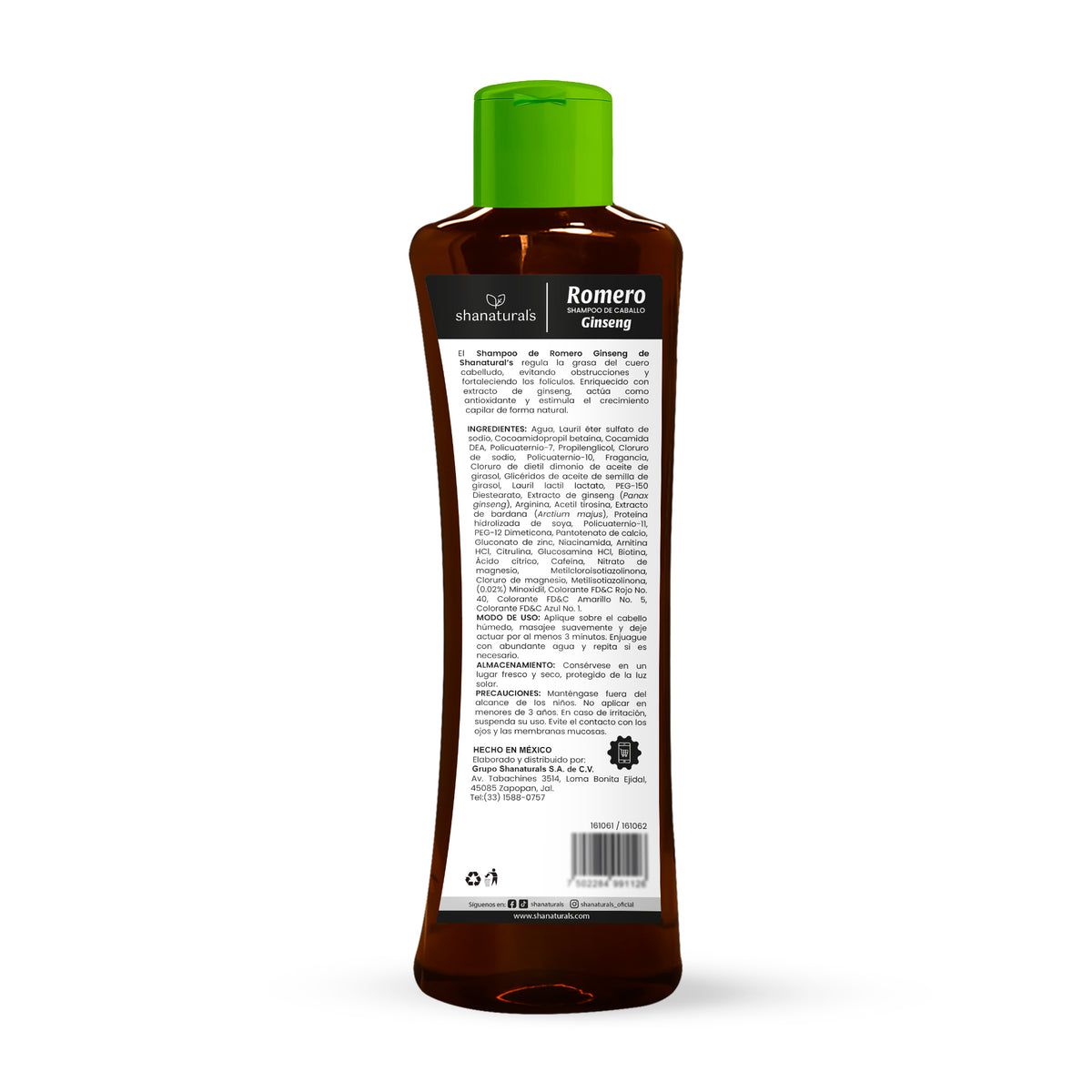 Shampoo de Caballo Romero con Ginseng 500 ml