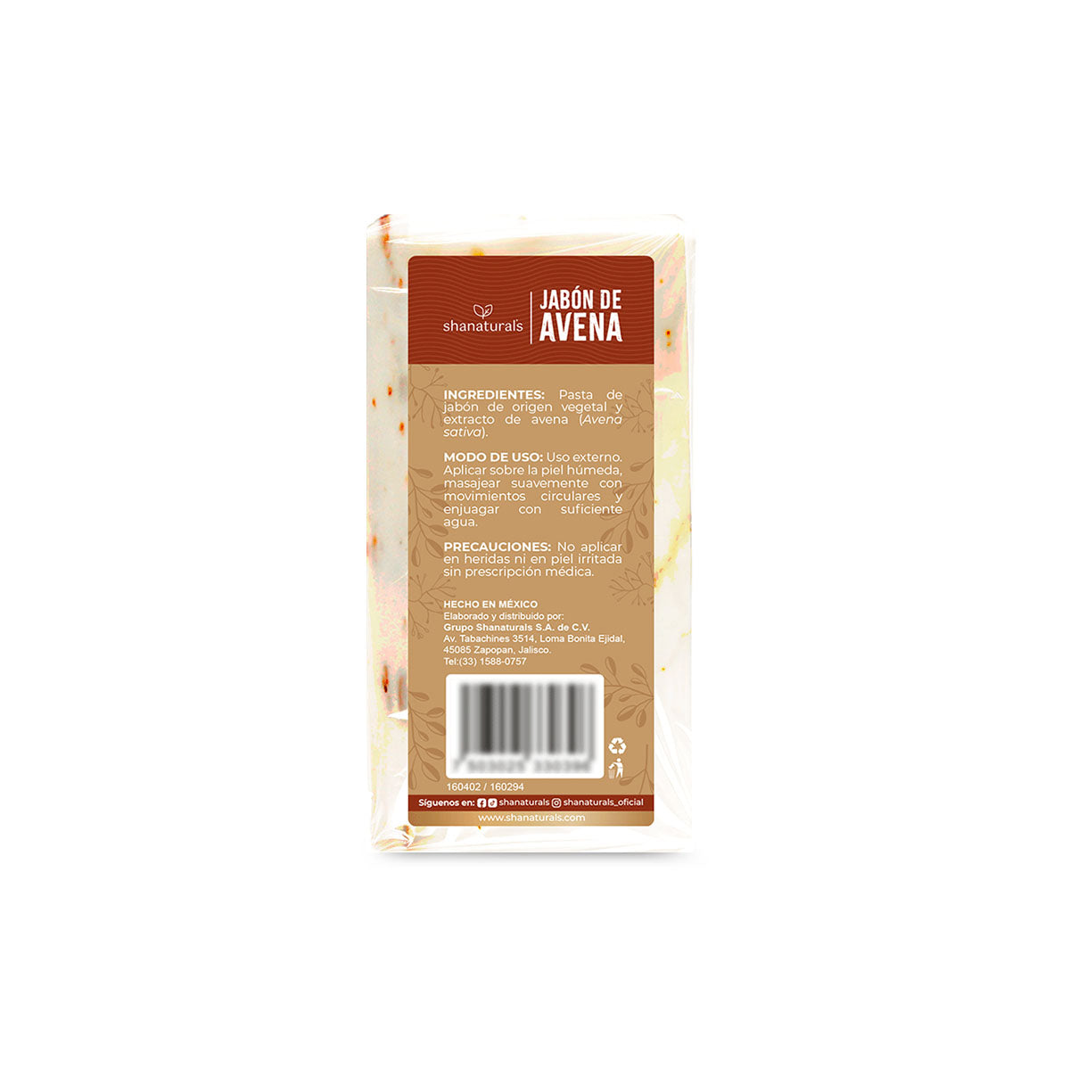 Jabón Avena - Shanatural's