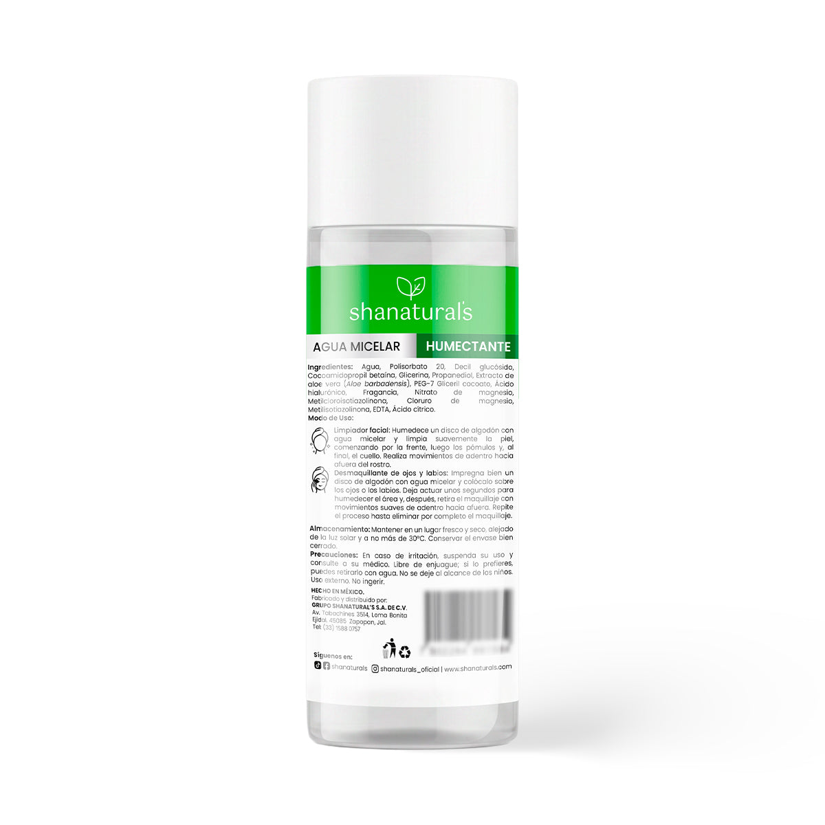 Agua Micelar Humectante - Shanatural's