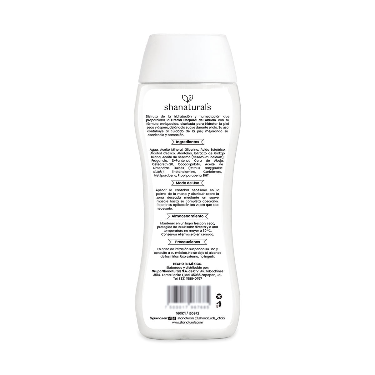 Crema Corporal Del Abuelo - Shanatural's